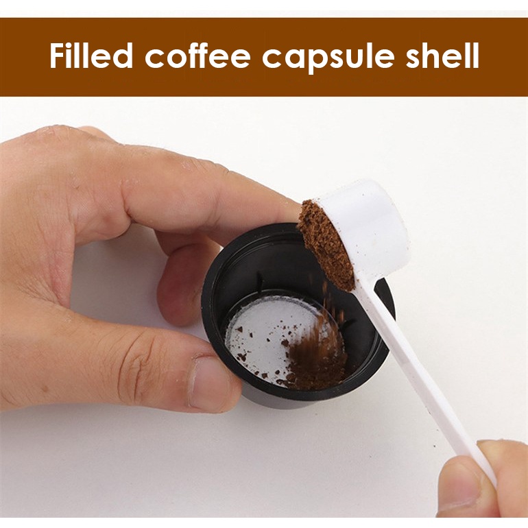 Shell Cangkang Filter Kapsul Kopi Dapat Diisi dengan Busa Susu Buatan Sendiri Kapsul Isi Ulang Cafe Capsula dengan Perekat Kertas Foil Aluminium