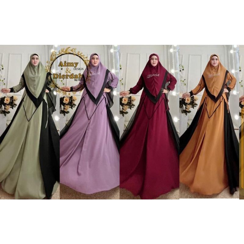 MAURA SYARI BY AIMY DIERDAH ORI PREMIUM/SYARI SULTAN MEWAH/BUSANA MUSLIM/BAJU LEBARAN/SYARI POLOS/SY