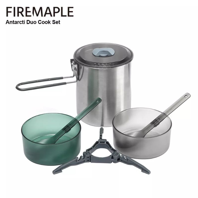 COOKING SET NESTING CAMPING PICNIC ULTRALIGHT ORIGINAL FIREMAPLE FIRE MAPLE STAINLESS