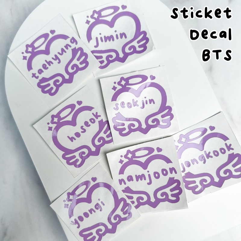 

Sticker decal cutting BTS / Sticker Lightstick BTS / Sticker BTS