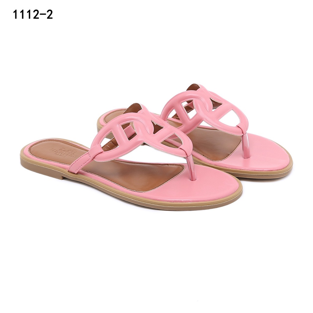 H Beach Leather Flat Sandals 1112-2