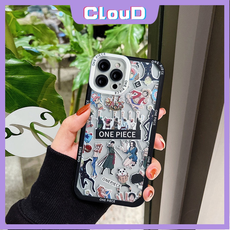 Soft Case Tpu Motif Kartun Mata Malaikat Untuk iPhone 11 6Plus XR X XS Max 13 11 12 14 Pro Max 7 8 6 6s Plus SE 2020 One Piece