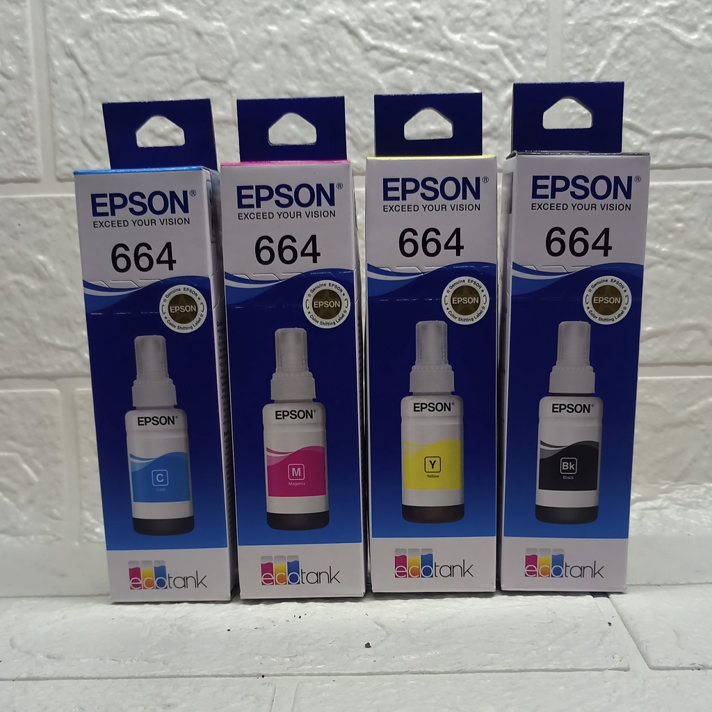 Tinta Epson 664 ALL SERIES L360 L120 L110 L210 L220 L310 L850 L805 L1800 L800 L362 L365 L365 L366 L375