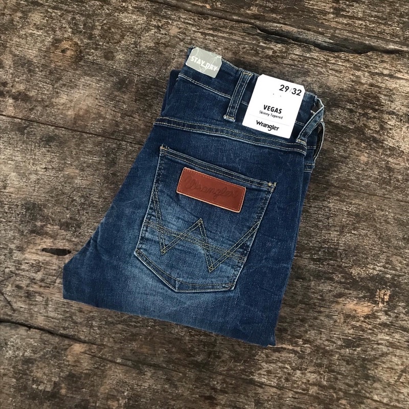 WRANGLER VEGAS SKINNY JEANS MED BLUE