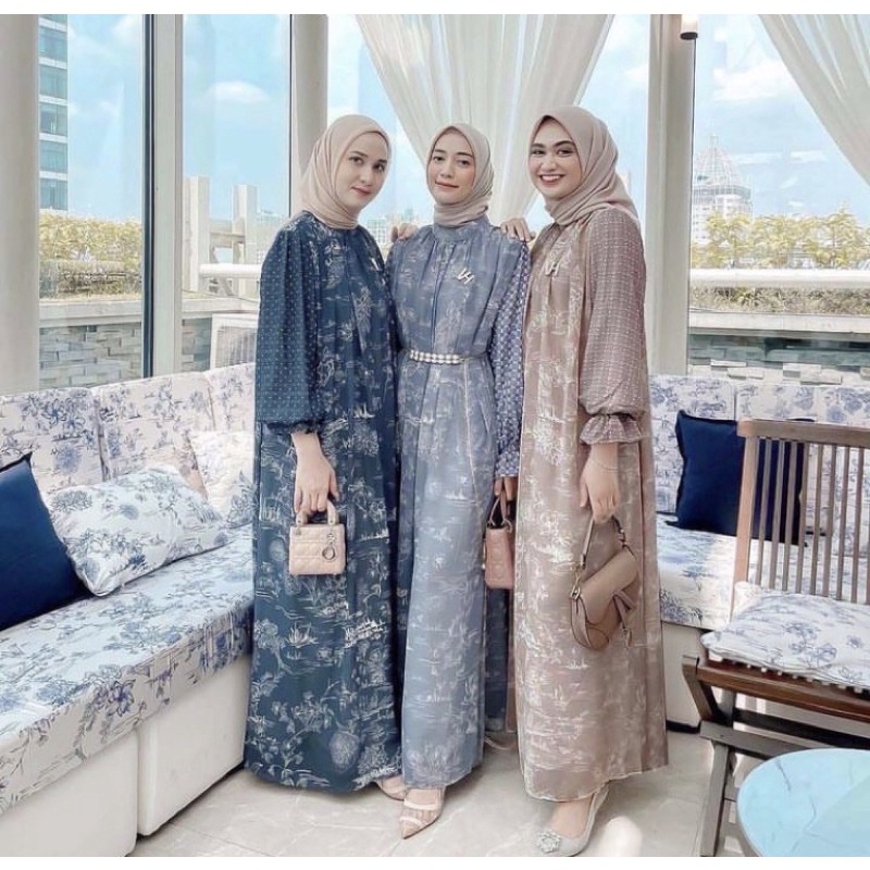 (Siap kirim) VH TUDEJUL DRESS - BLOOM SERIES