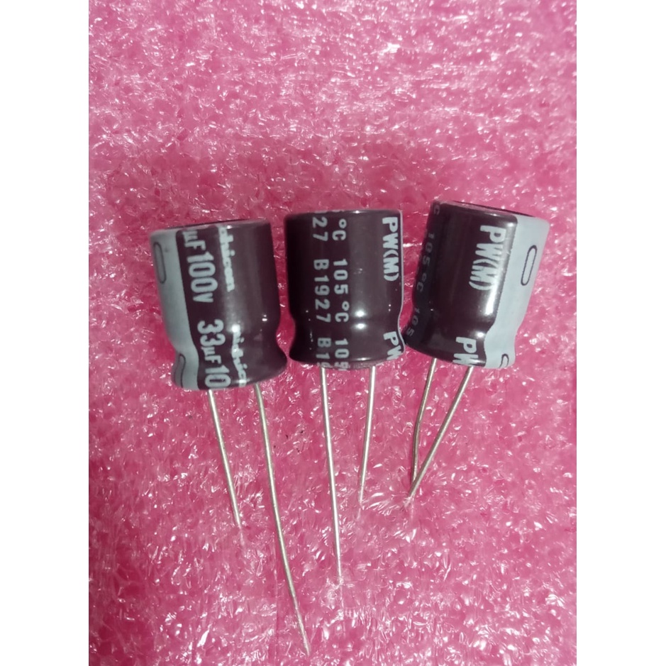 ELCO 33uf 100v Kapasitor Elco 33uf 100v ORIGINAL