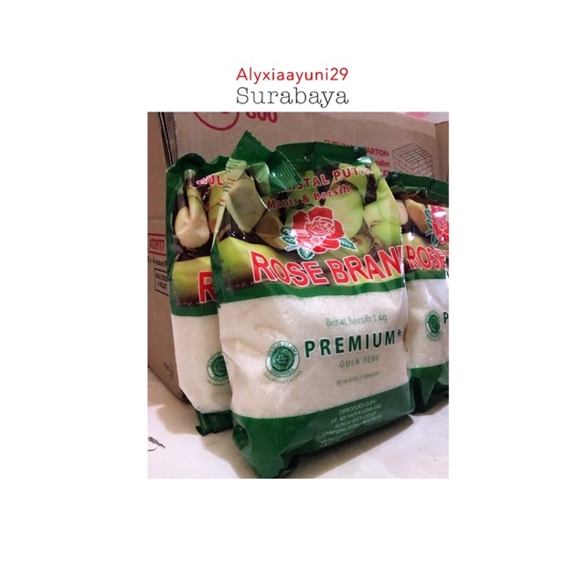 

GULA ROSEBRAND HIJAU 1KG BARANG ORIGINAL !!