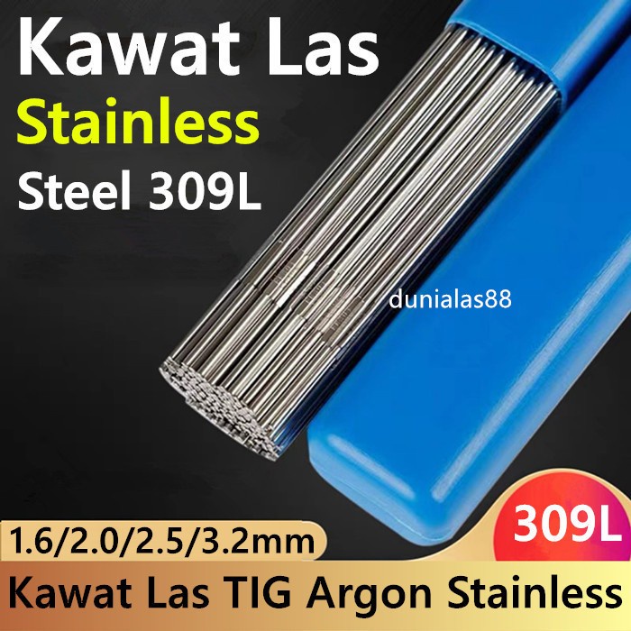 5Kg Kawat Las Tig Argon Stainless Steel 309L 1.6mm 2.0mm 2.5mm 3.2mm Fille