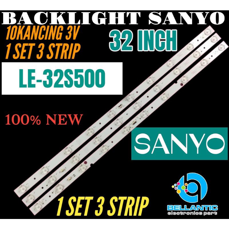 BACKLIGHT TV LED 32 INCH SANYO LE-32S500