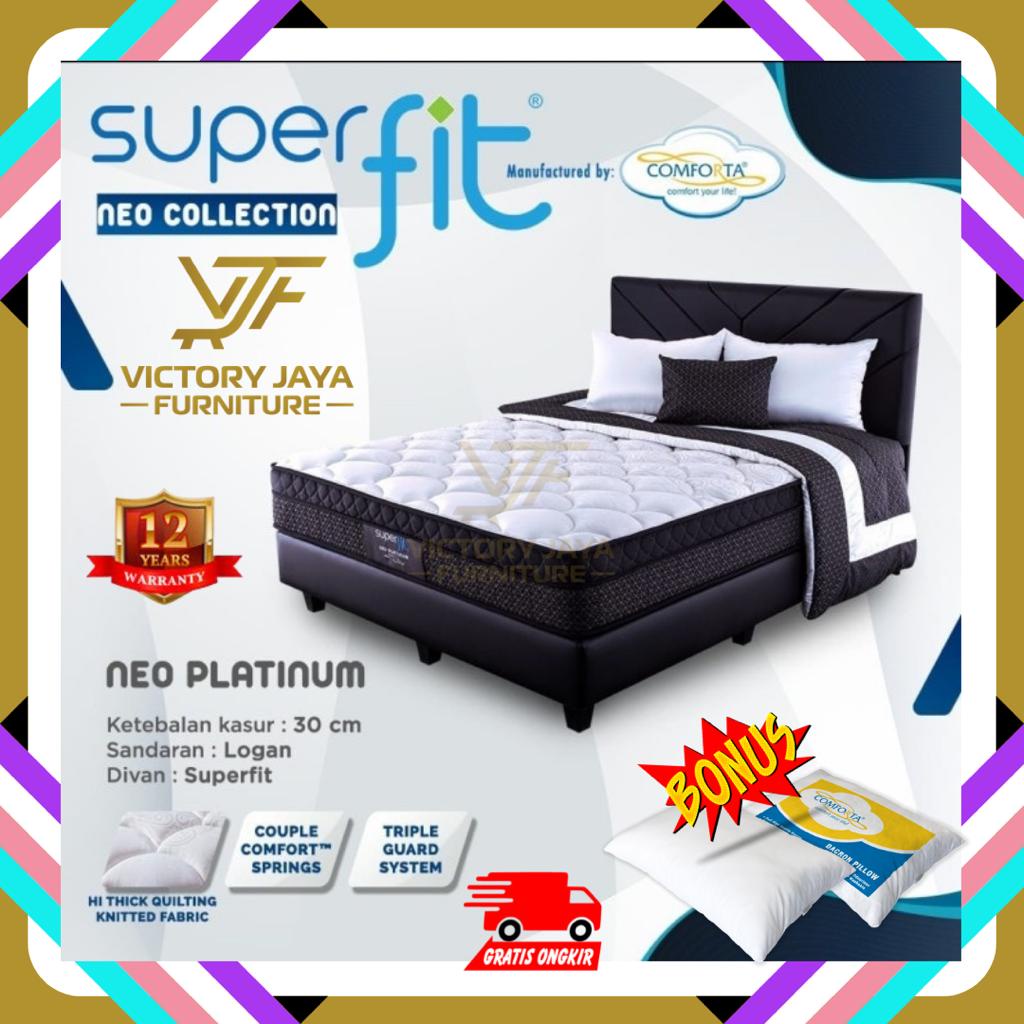 Kasur Spring Bed Comforta Superfit Neo Platinum (Full Set)