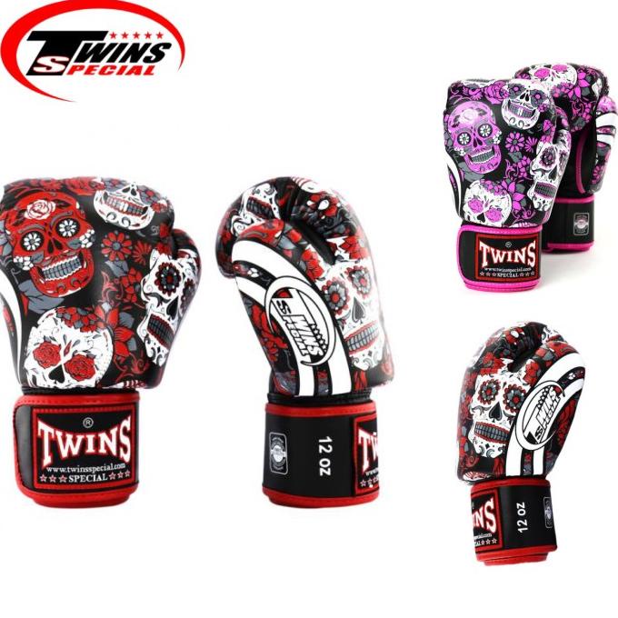 Sarung Tinju Twins Special FBGVL3-53 Skull / Boxing Muay thai gloves