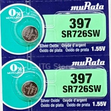 ORIGINAL BATERAI MURATA SR726SW 397 BATRAI JAM TANGAN SR726 AG2 SR726W