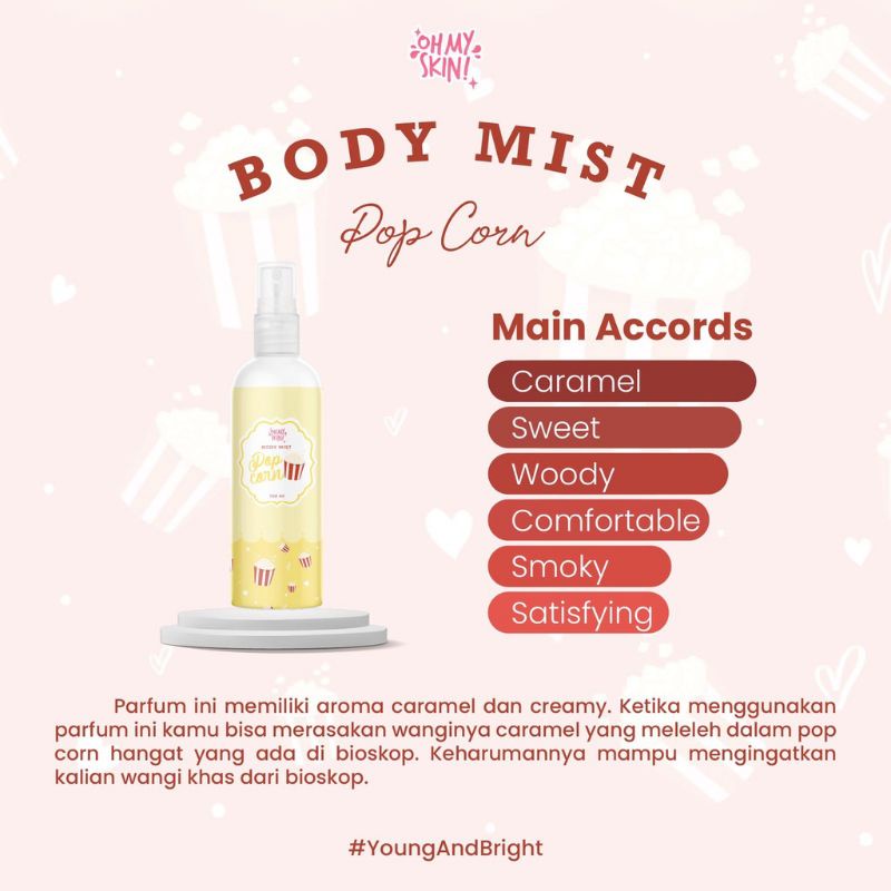 body mist ohmyskin new series! bodymist food series ohmyskin