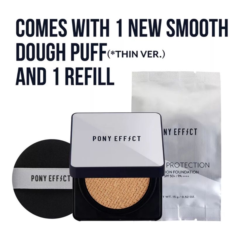 PONY EFFECT Hyper Protection Cushion Foundation (+ 1 Refill)