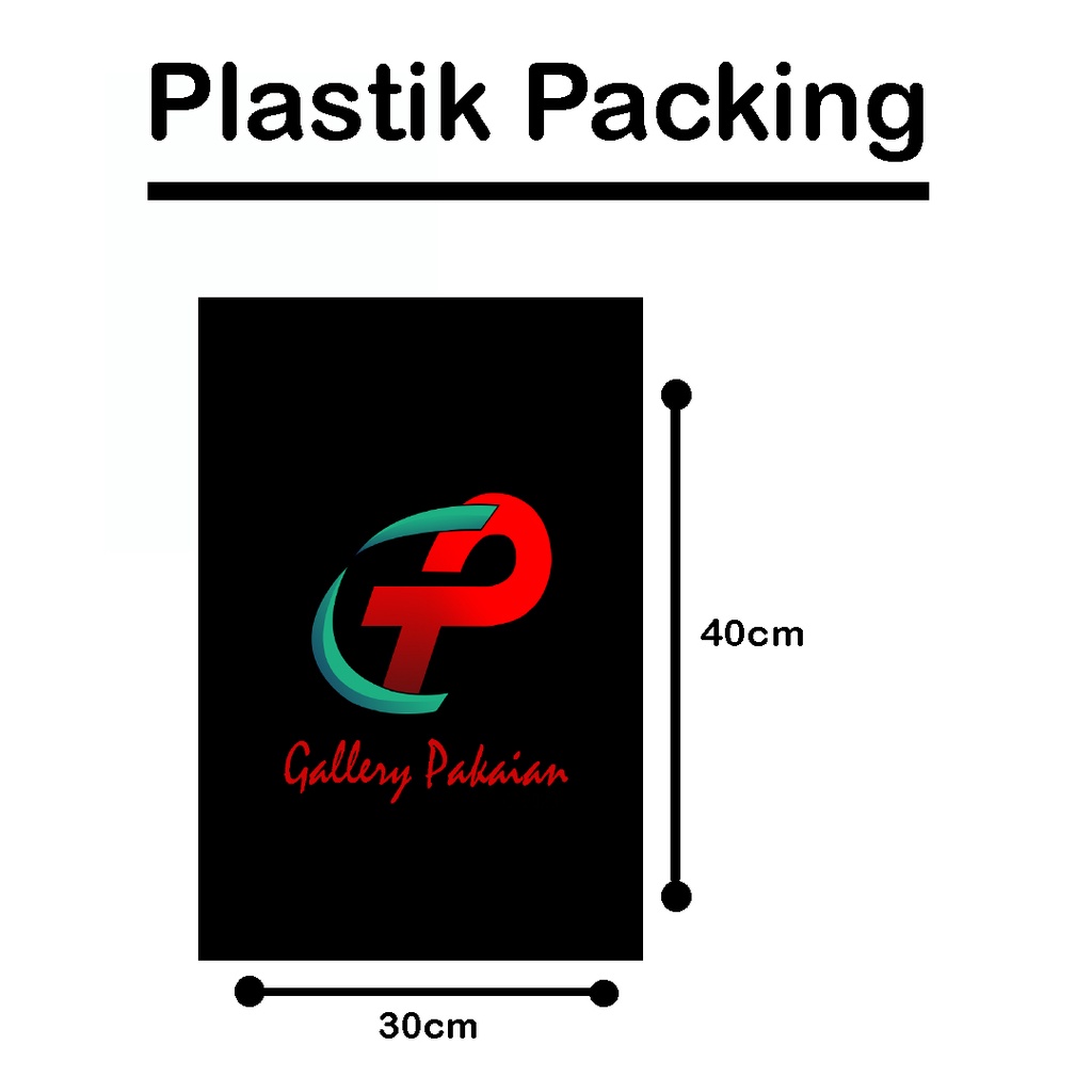 Plastik Packing hitam 100 lembar 30x40cm plastik kemasan paket pakaian makanan termurah