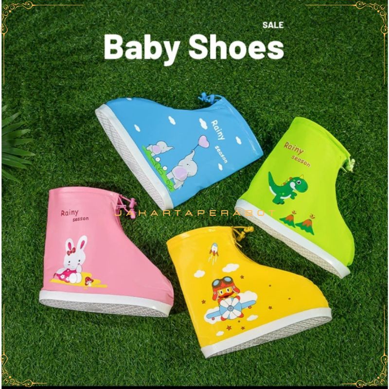 Cover Sepatu Anak Kids Babby / Sarung Sepatu Anak Anti Air / Anti Bocor