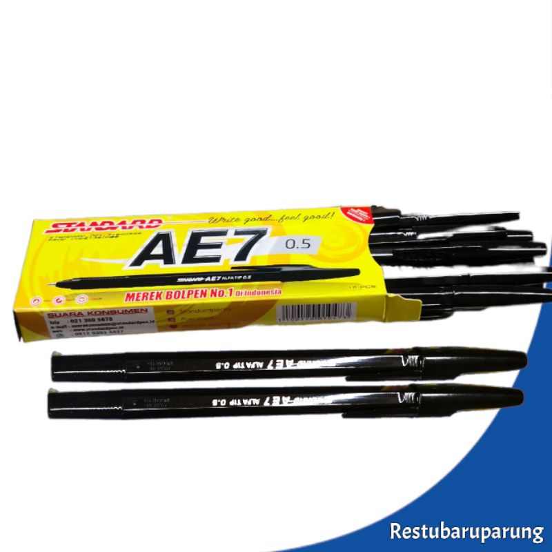 

Pulpen Standard 0.5 Warna Hitam