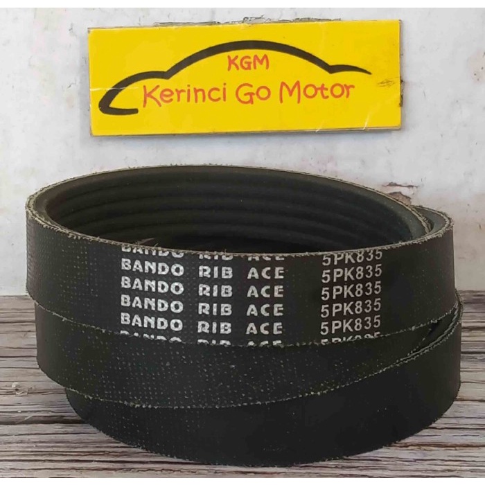 BANDO VAN BELT 5PK 835 RIB BELT TALI KIPAS 5PK-835 FAN BELT ALUR