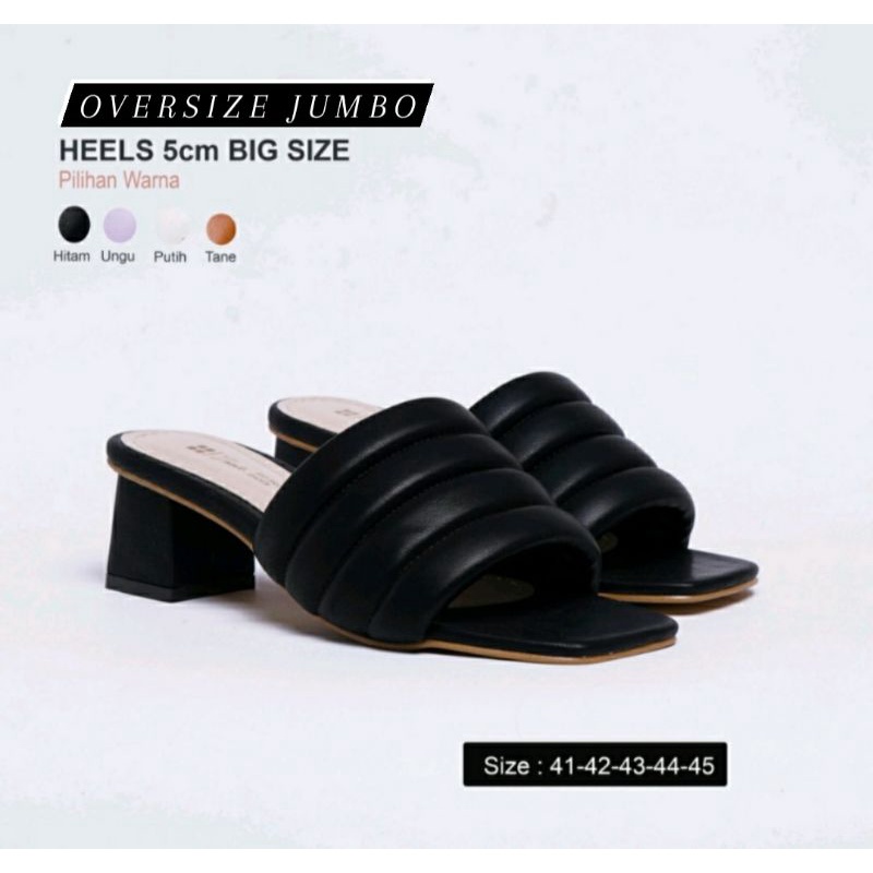 Sepatu Higheels Casanova Wanita Big Size Shoes 41.45 Slop Garis Super JUMBO Cewek Kaki Gemuk Lebar Sendalnya Orang BULE Pesta, 44