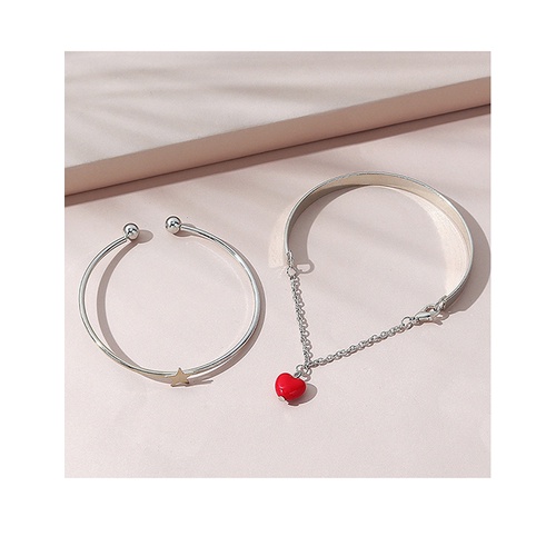 LRC Gelang Tangan Fashion Red Little Star Resin Love Y65972