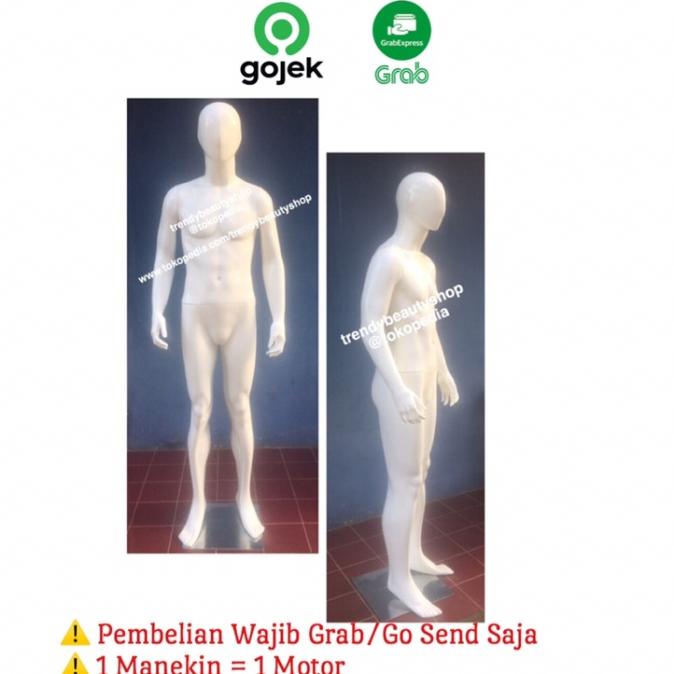 Patung Manekin Pria Full Body Alien Fiberglass Glossy