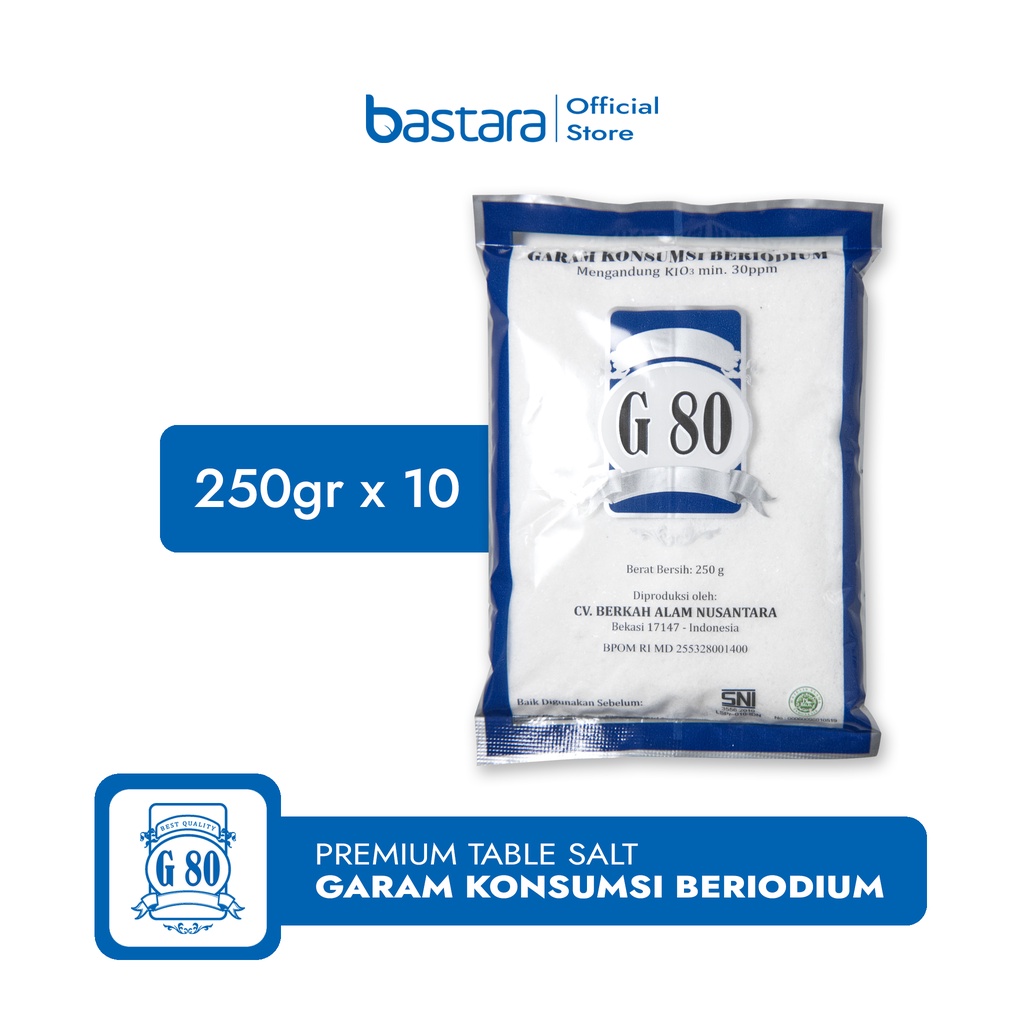 

G80 Garam Dapur Premium 250gr X 10