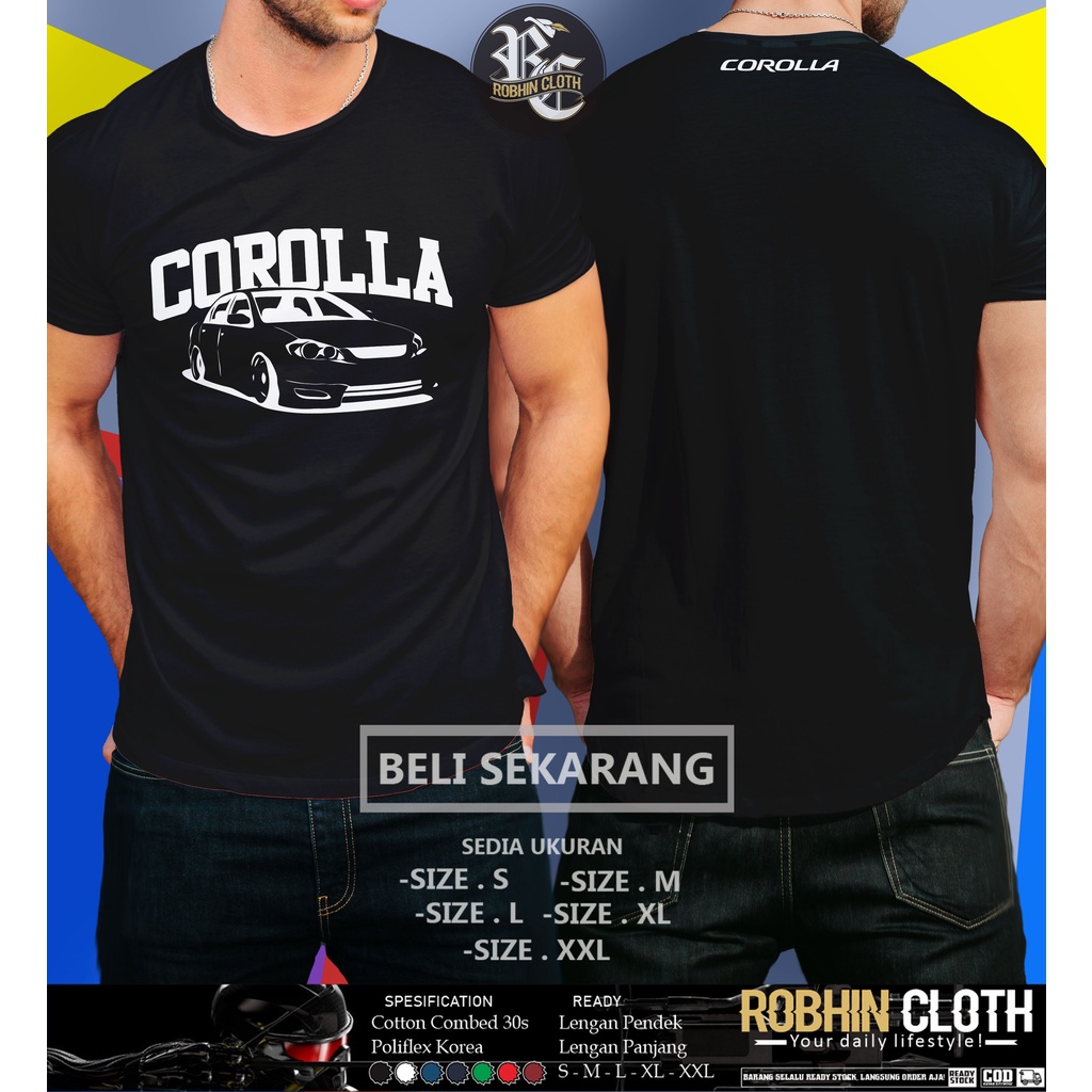 Kaos Mobil Toyota Corolla Altis JDM Baju Otomotif