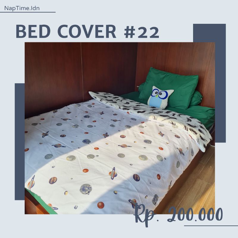 Bed Cover Premium - (naptime.idn) // Bed Cover set or Bed cover Only // Bed Cover Lucu // Bed cover 