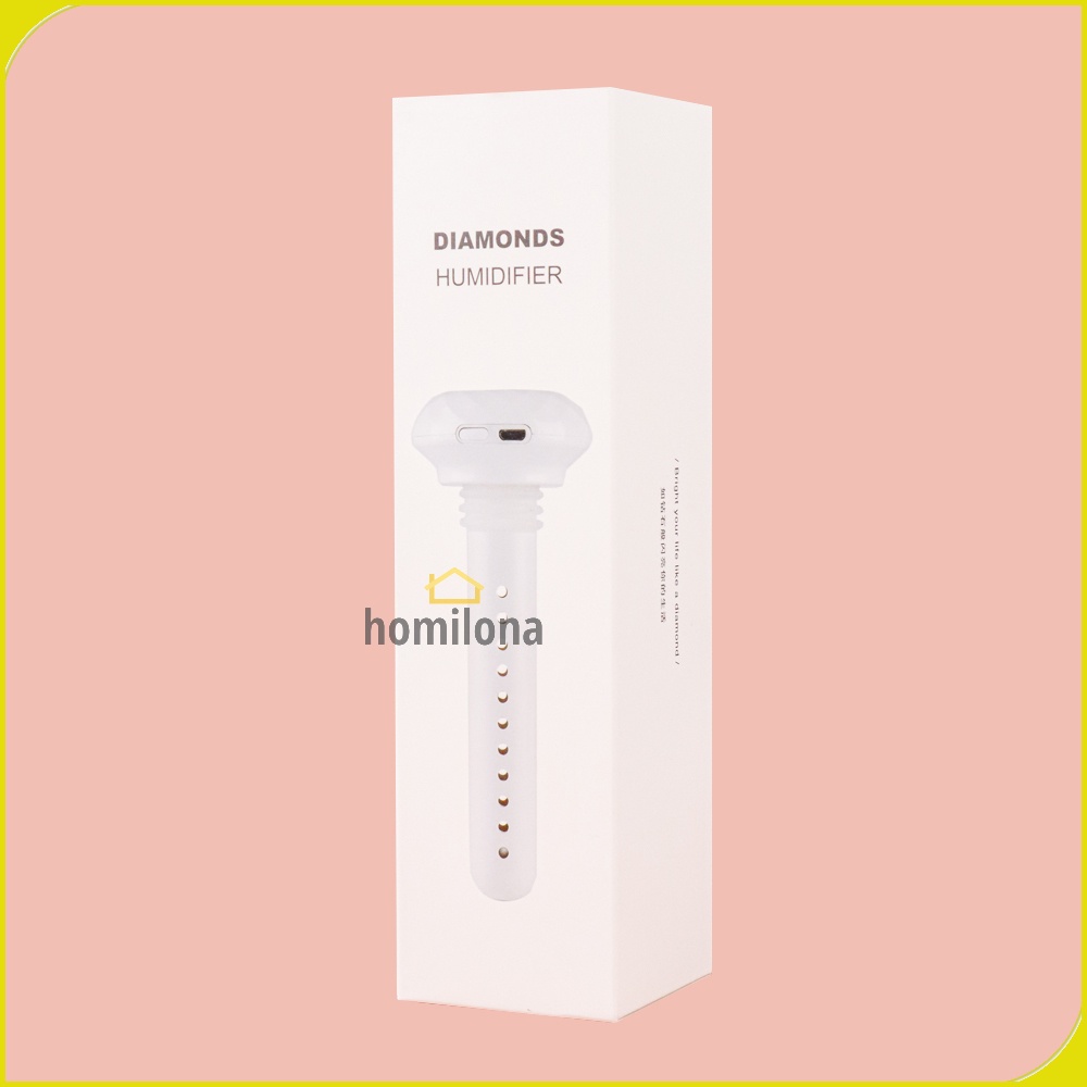 Air Humidifier Ultrasonic Aromatherapy Oil Diffuser Portable Celup Taffware Humi  K J021 White