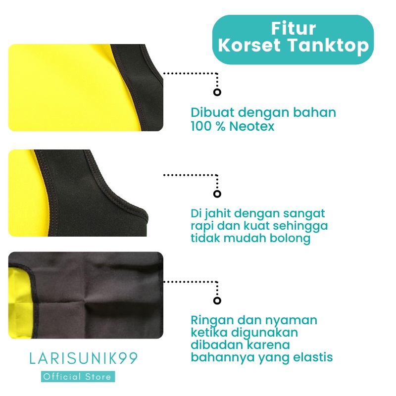 Korset Pelangsing Perut Tanktop Corset Alat Pengecil Pembakar Lemak Tubuh Wanita Cewek