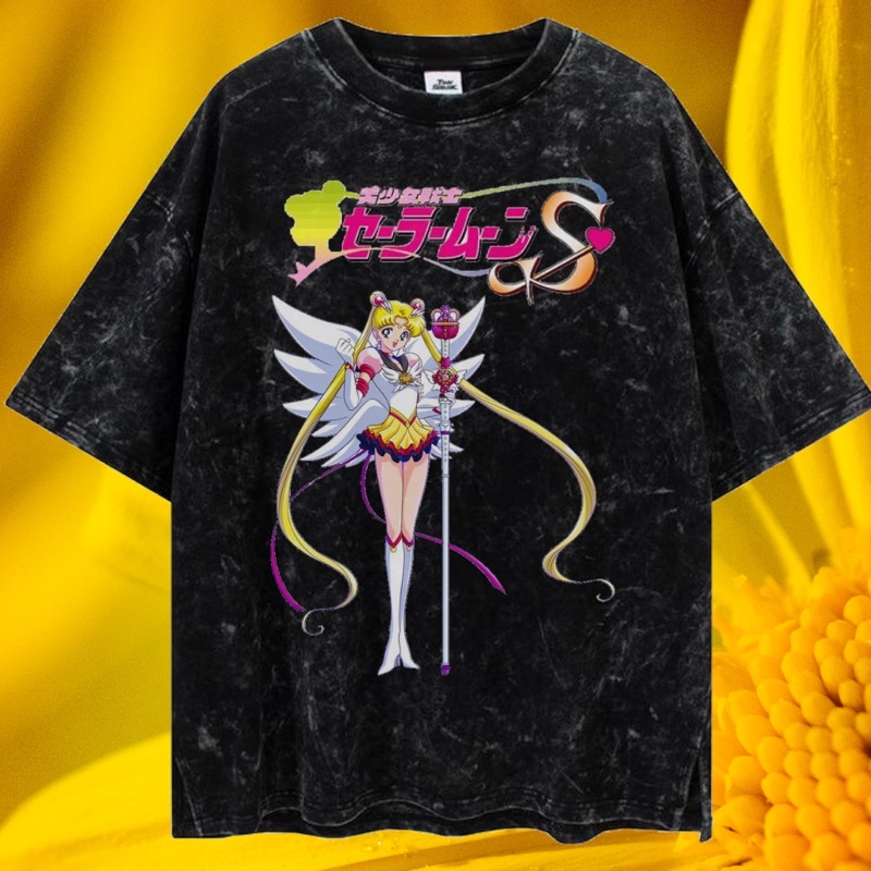 LASTHOPE 'SAILORMOON' OVERSIZE WASHING TSHIRT / KAOS ATASAN TSHIRT TEE WASHING ACID WASHED STONEWASH