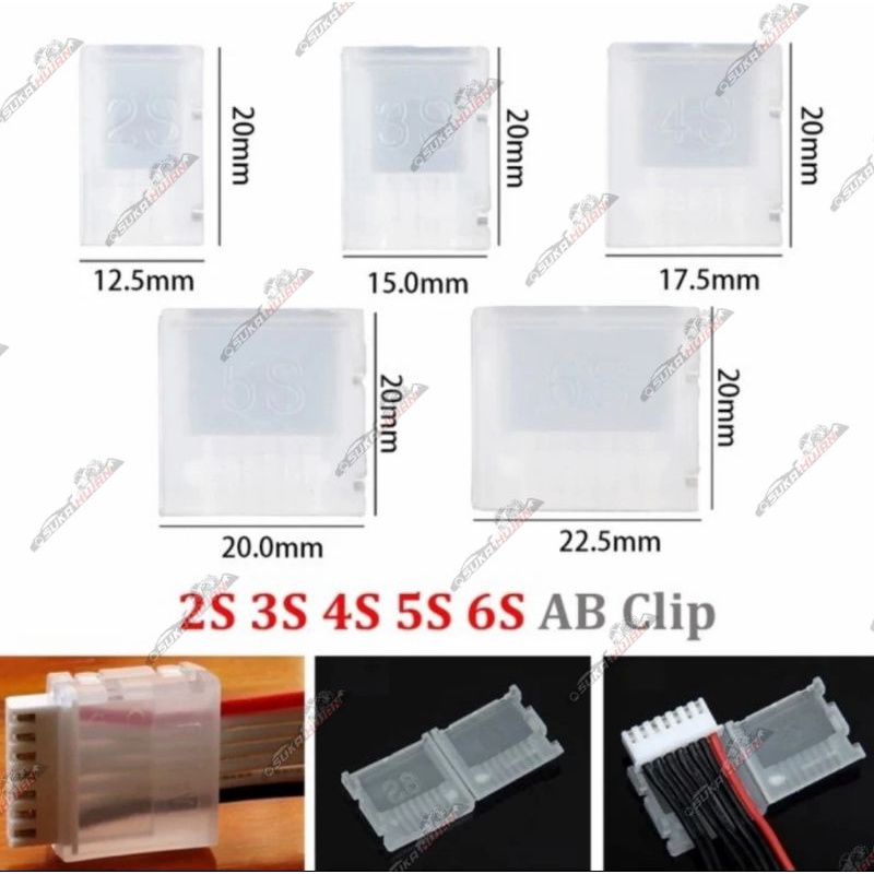 Lipo Balance Protector AB Clip Cover Tutup Pelindung Lipo 2S 3S 4S 6S JST Klip