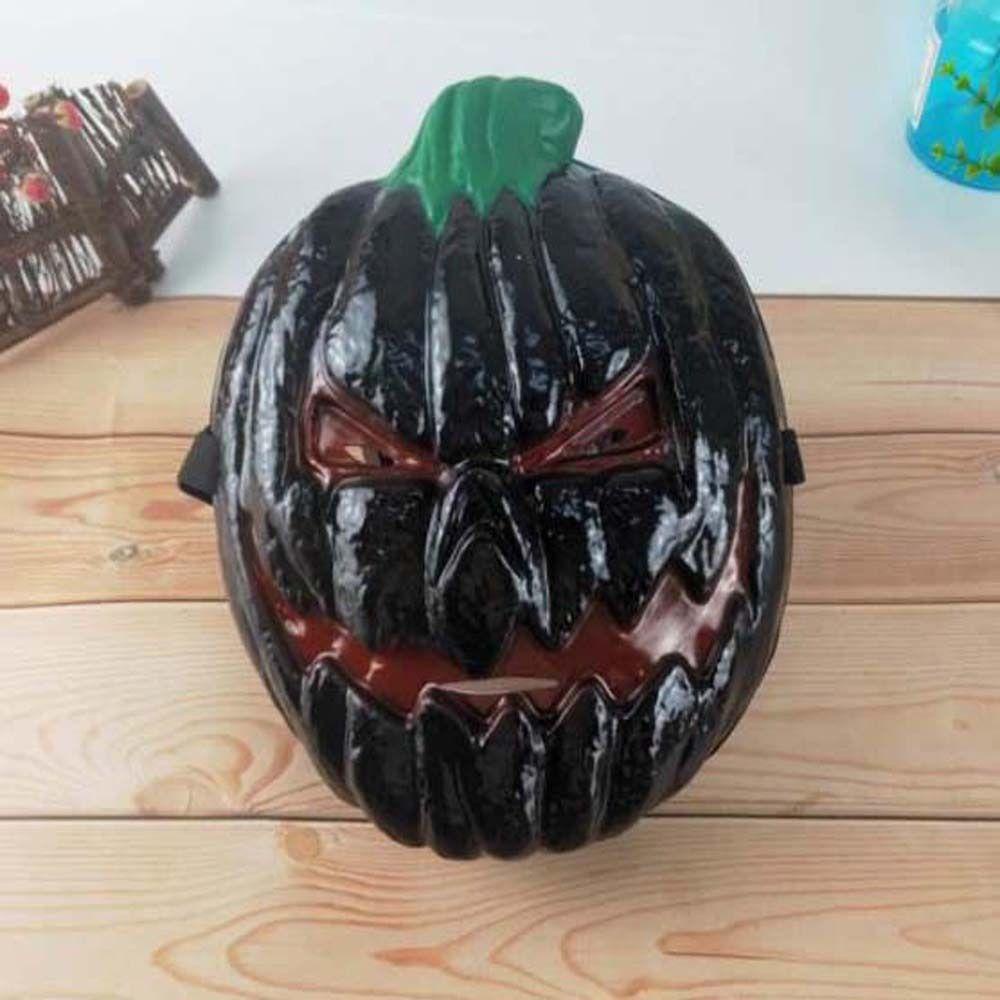 [Elegan] Labu Kepala Topeng Pumpkin Unisex Pesta Properti Masquerade Festival Kostum Prop Topeng Wajah Penuh Topeng Halloween