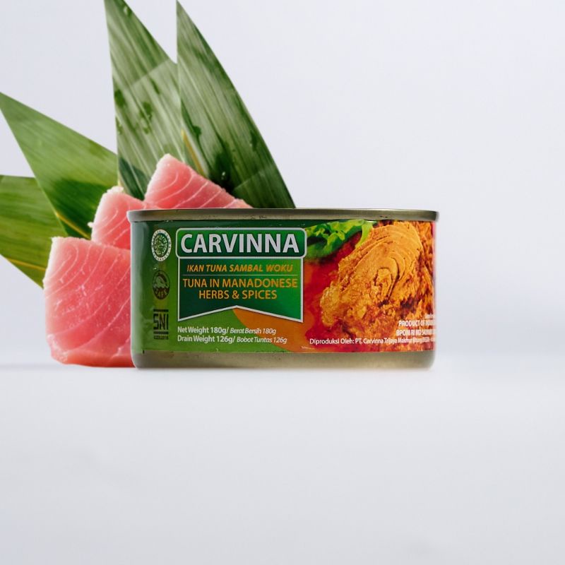 

CARVINNA IKAN TUNA KALENG ALL VARIAN 180 GRAM