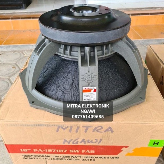 Speaker ACR Fabulous 18 inch 127187 Original Sinar Baja Elektrik Speaker Fabulous 18 inch "SERI TERTINGGI" fabulus 18 inch 127187 VC 5  2200Watt Acr Fabulous 18 in Subwoofer