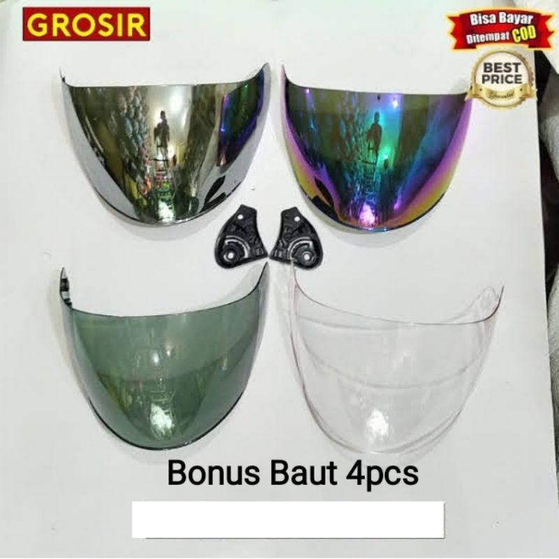 COD TERMURAH Kaca Helm Kyt Djmaru Kaca Kyt Galaxy SLIDE Kaca INK Centro Kaca G2 Centro Kaca Gix Bonus Baut 4pcs