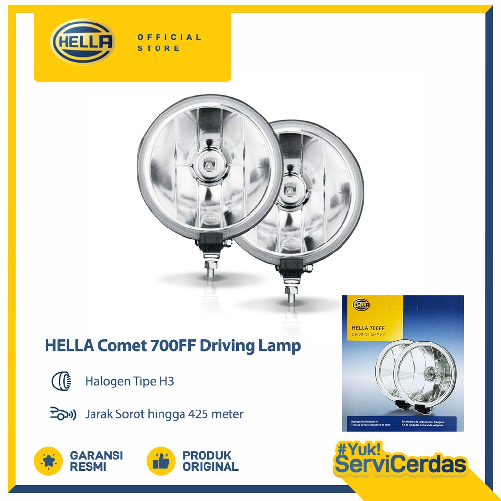 Hella 700 FF Driving Lamp - Lampu Offroad Mobil