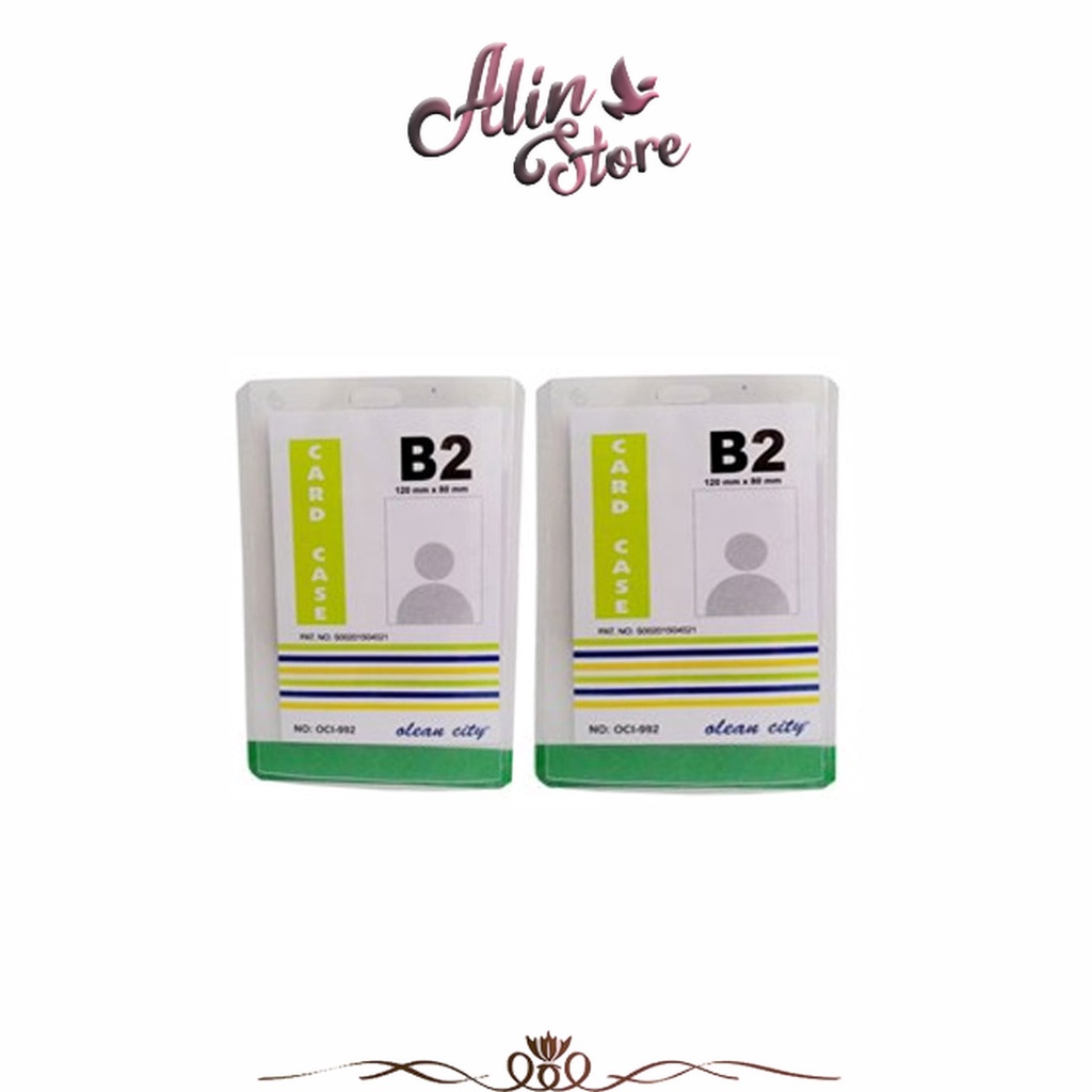 

Name Tag Card Case Oci-992 B2 Top Loader Oleancity