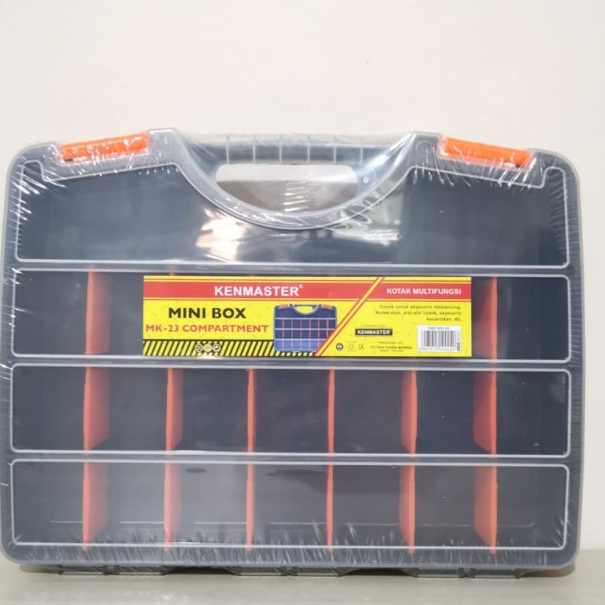 Produk Premium.. PLASTIK MINI BOX 23 COMPONENT + HANDLE KENMASTER BLK