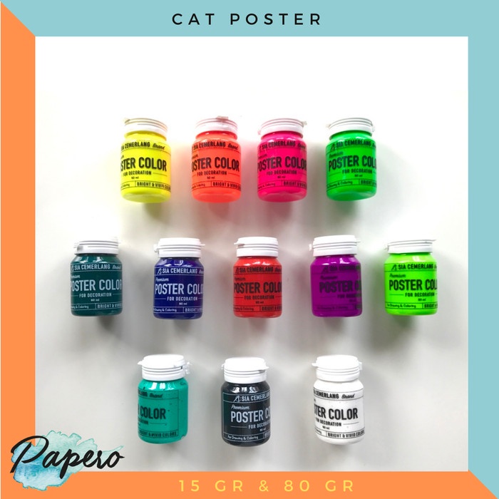 

Wow Poster Color / Cat Poster Satuan 80Ml Promo