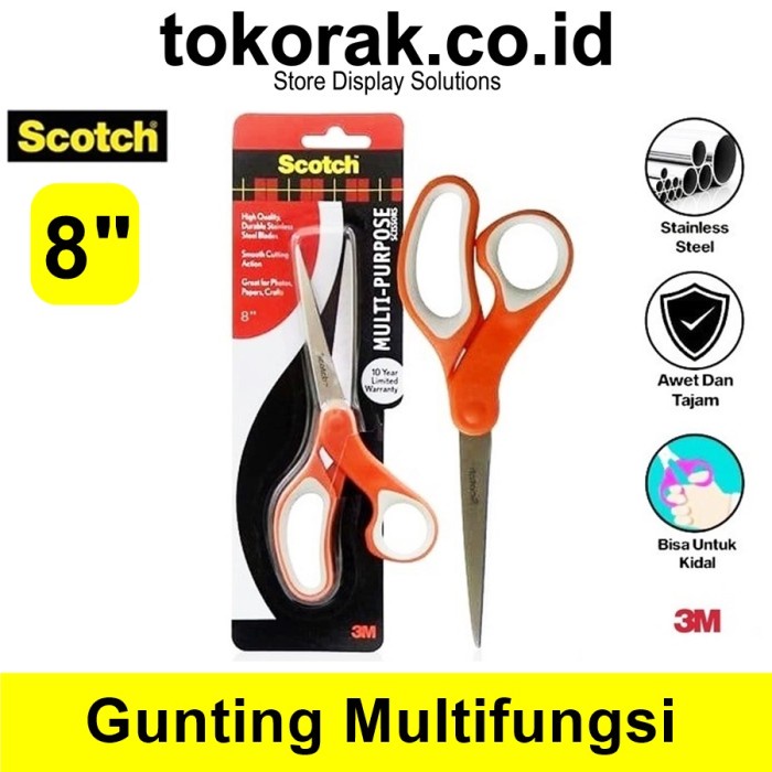 

Buruan Scotch 3M Gunting Besar 8 Inch 1428 - Multi Purpose Scissors Trendi