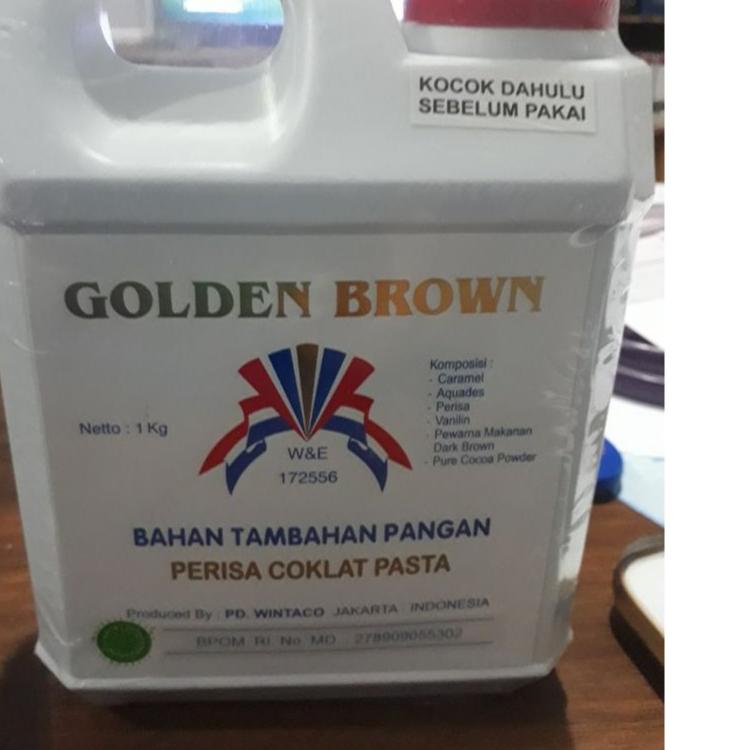 

✨Mall✨ GOLDEN BROWN Pasta Perisa Kue GOLDEN BROWN Coklat Cokelat Bahan Makanan Pasta Kue Baking 1Kg 1 Kg !