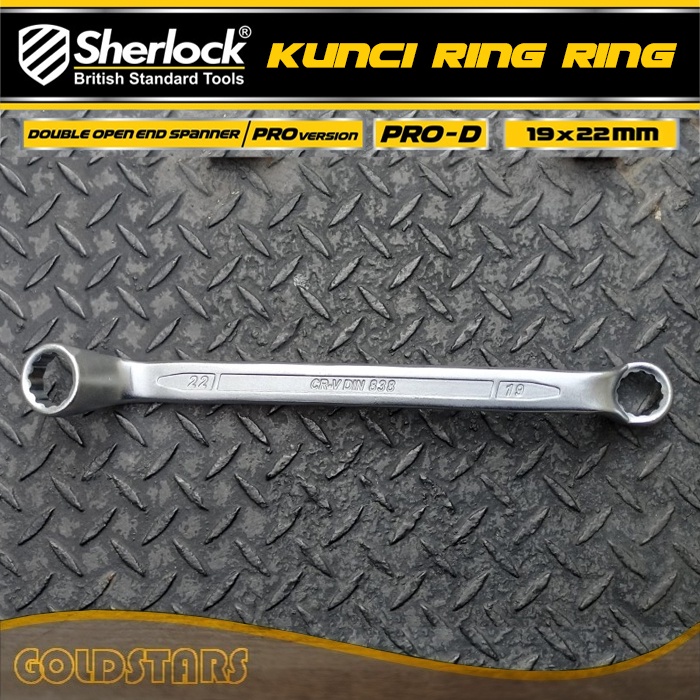 Kunci Ring Ring uk. 19 x 22 mm Original Sherlock (Pro-D Series) (1 pcs))