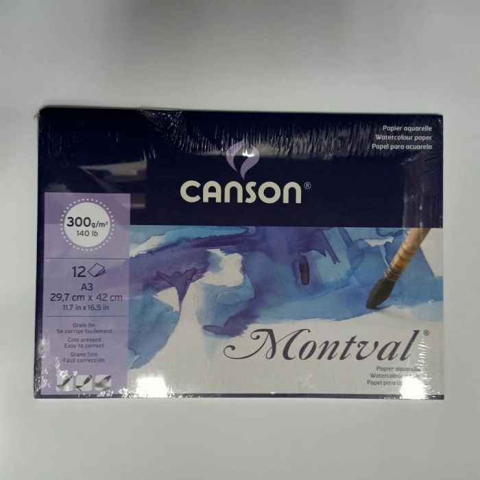 

Limited Canson Montval Watercolor Pad A3 300Gr. 12 Lembar Gilaa!!!