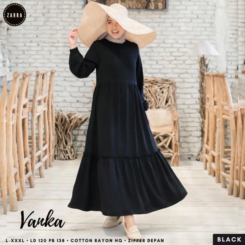 (BISA COD)VANKA  GAMIS BIGSIZE LD 120  TERBARU BY ZARRA