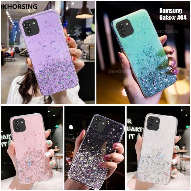 Samsung Galaxy A04 A04E A04S A14 5G Casing Soft Case Tpu Bahan Premium Glitter Glossy