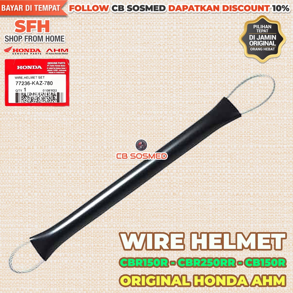Wire Helmet CBR 150R K45R 2021 - 2022 Tali Helm CBR 150R K45G K45N Original Honda AHM 77236-KAZ-780