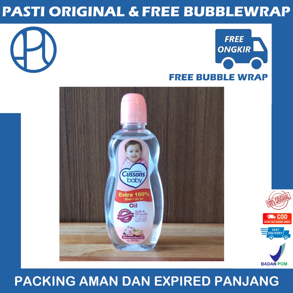 CUSSONS BABY OIL 50ML + 50ML MINYAK BAYI 50+50 100ML 100 PERLENGKAPAN MANDI