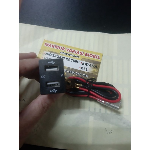 charger usb port mobil toyota casjer usb hp