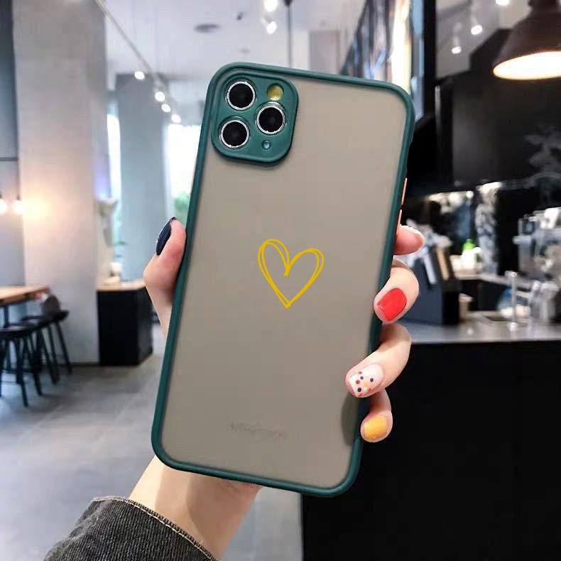 AA13 Softcase Casing Motif Hati for Iphone 6 6s 6+ 6s+ 7 8 7+ 8+ X Xr Xs Max 11 Pro Max 12 13 14 Pro Max
